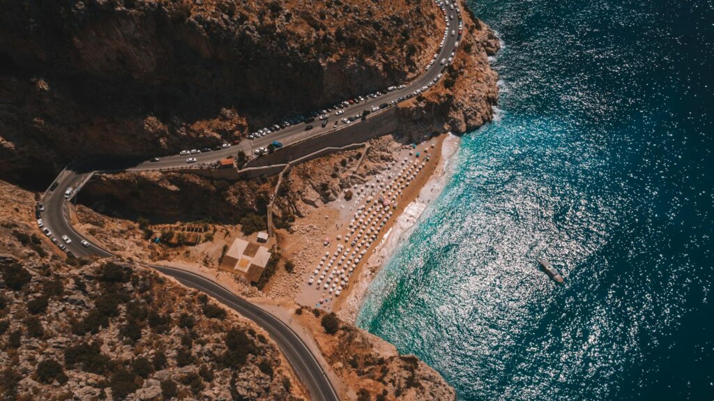 Kaputas beach aerial view - Antalya airport transfers
